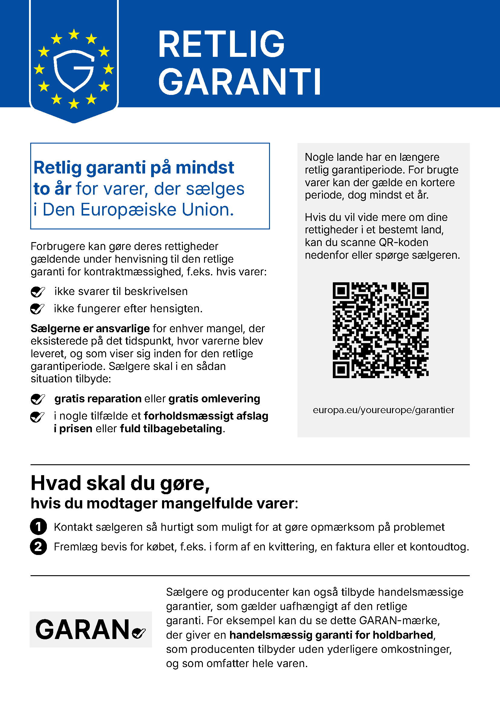 EU fortrydelsret meddelese